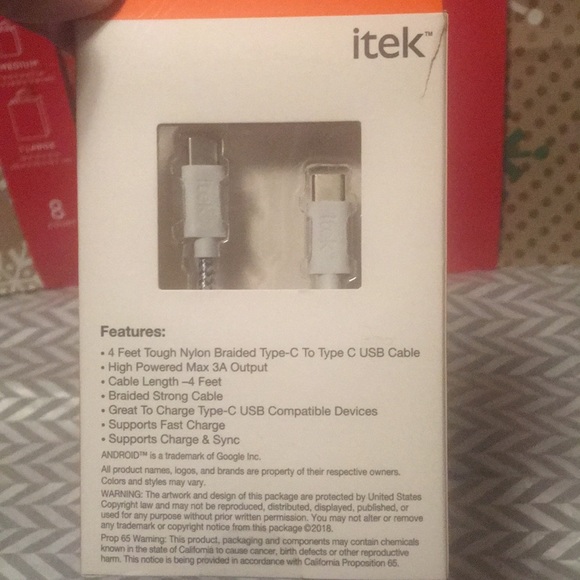 - Itek. Hi speed charging tape see to type C… - Picture 6 of 7
